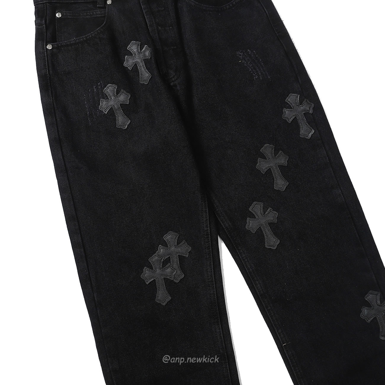 Chrome Hearts Black Cross Jeans (4) - newkick.vip